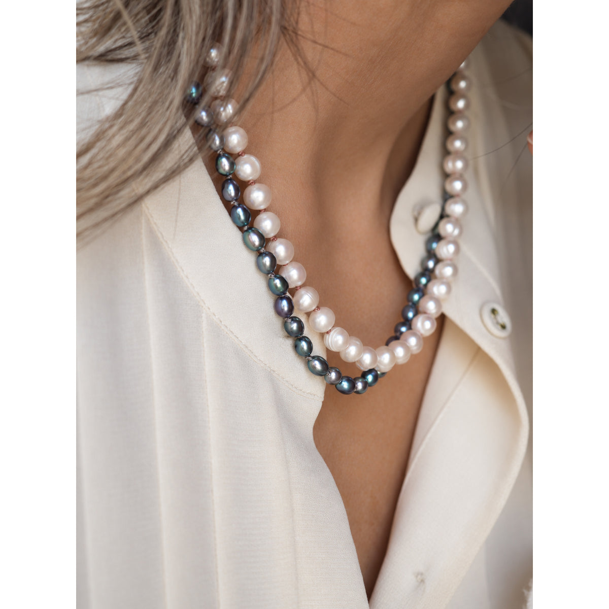 Collana Nodini Opale