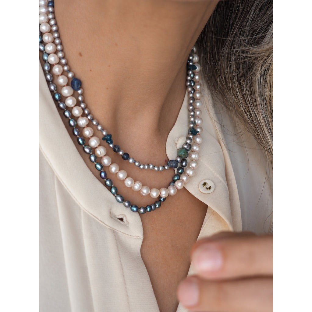 Collana Nodini Opale