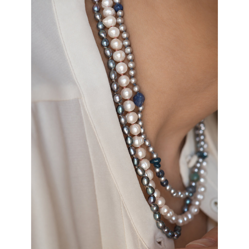 Collana Nodini Opale