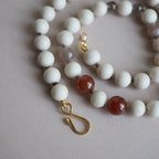 Collana Nodini Diaspro fossile