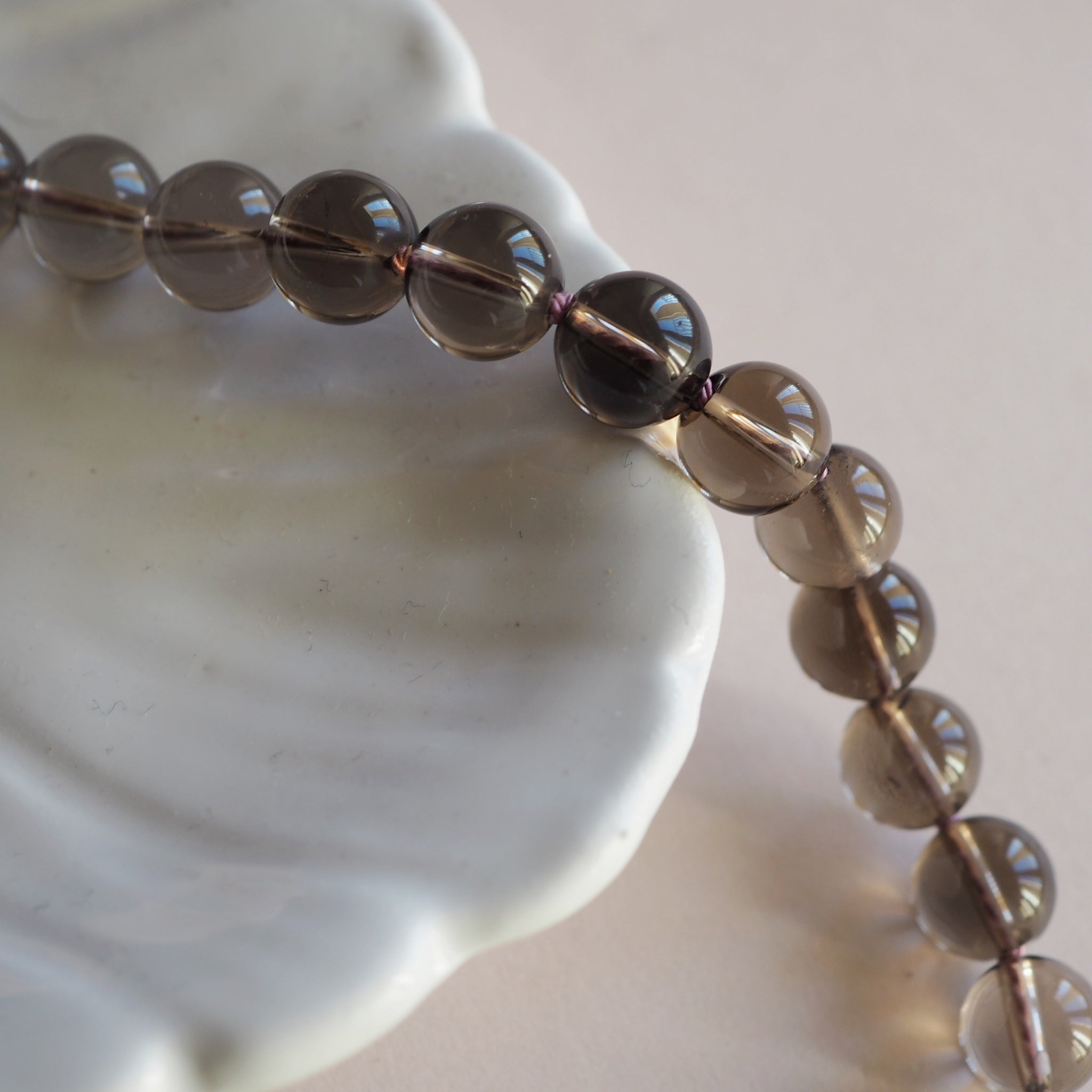 Collana Nodini Quarzo fumè