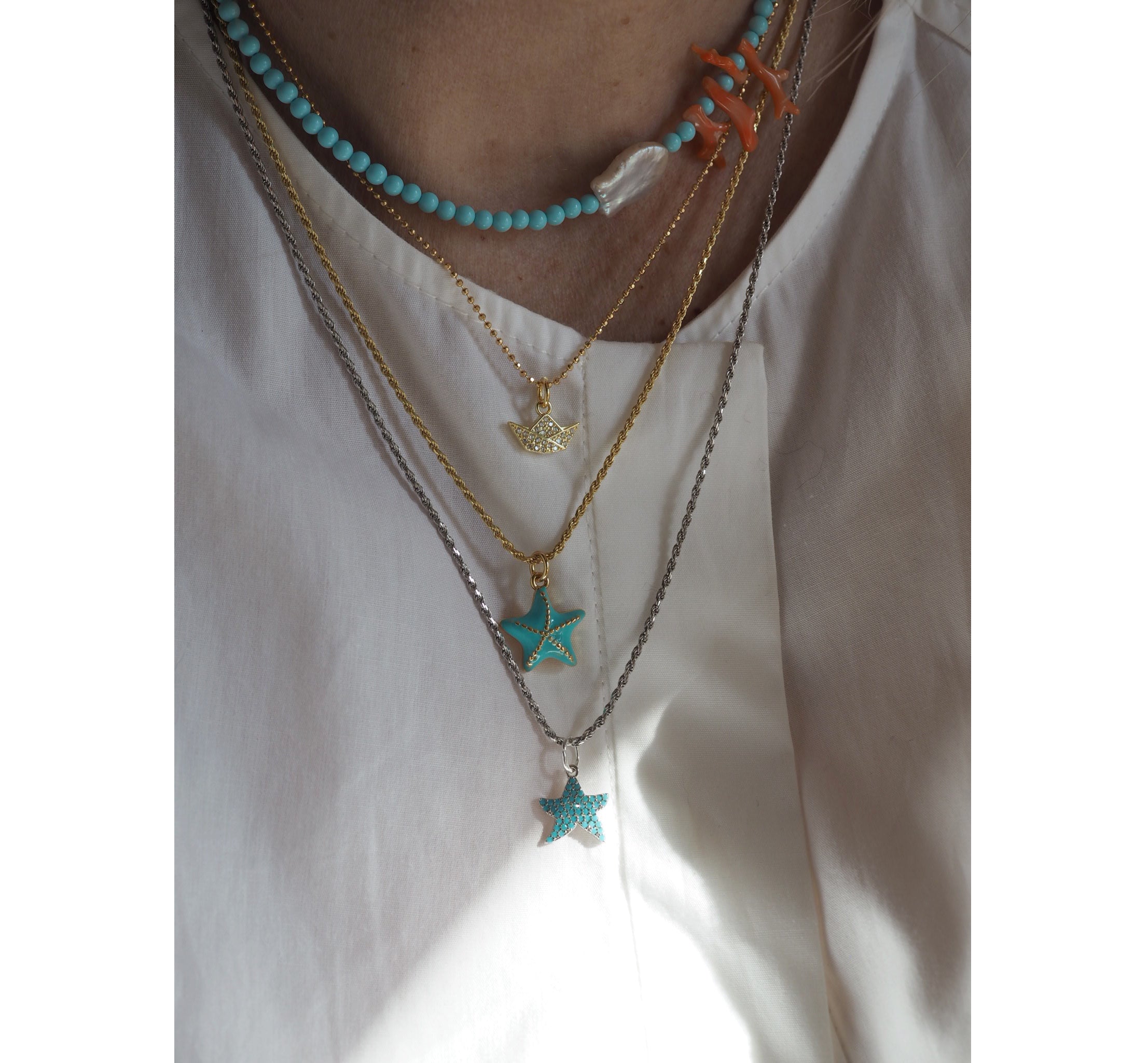 Charm Barchetta zirconi