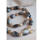 Collana Nodini ovali botswana