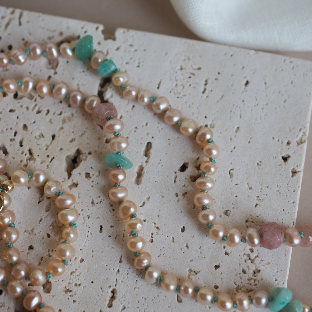 Collana Pesciolina Amazzonite