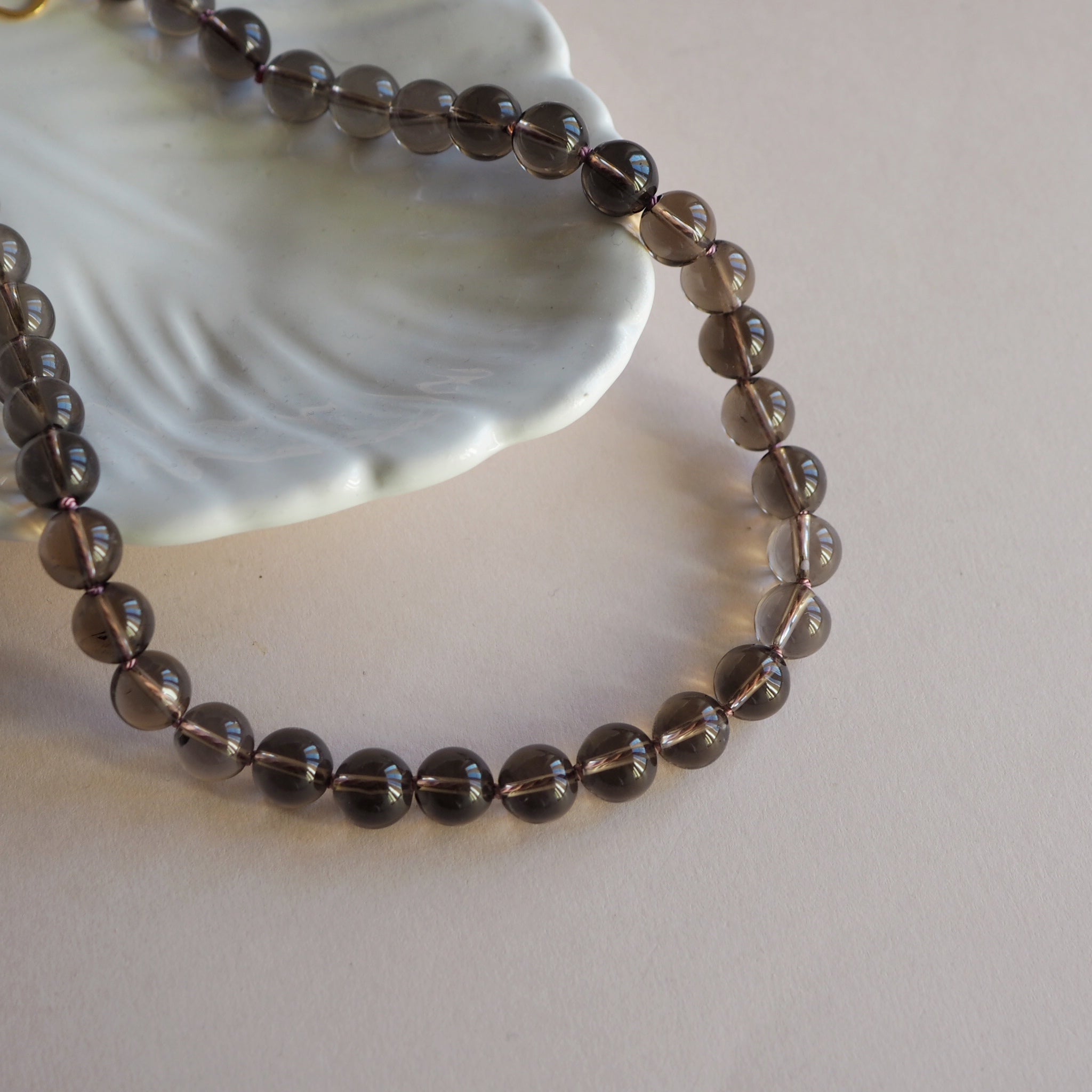 Collana Nodini Quarzo fumè