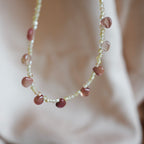 Collana Goccioline Bagliore d'Ambra