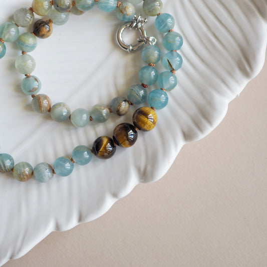 Collana Calcite azzurra