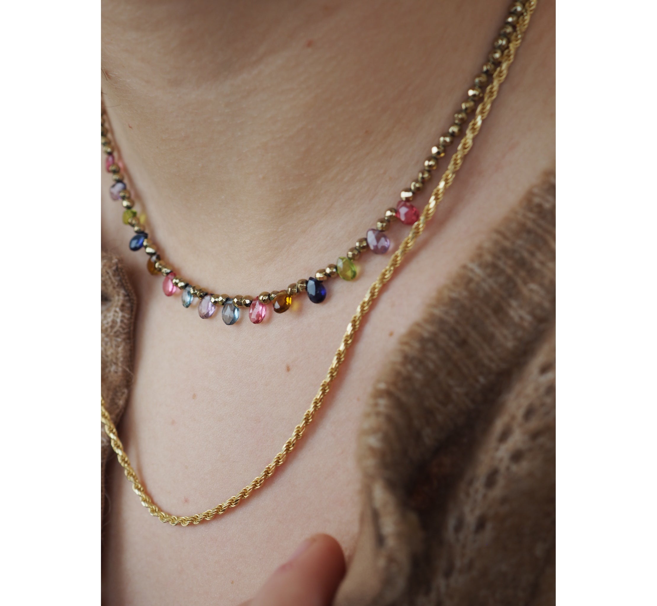 Collana Goccioline Ematite