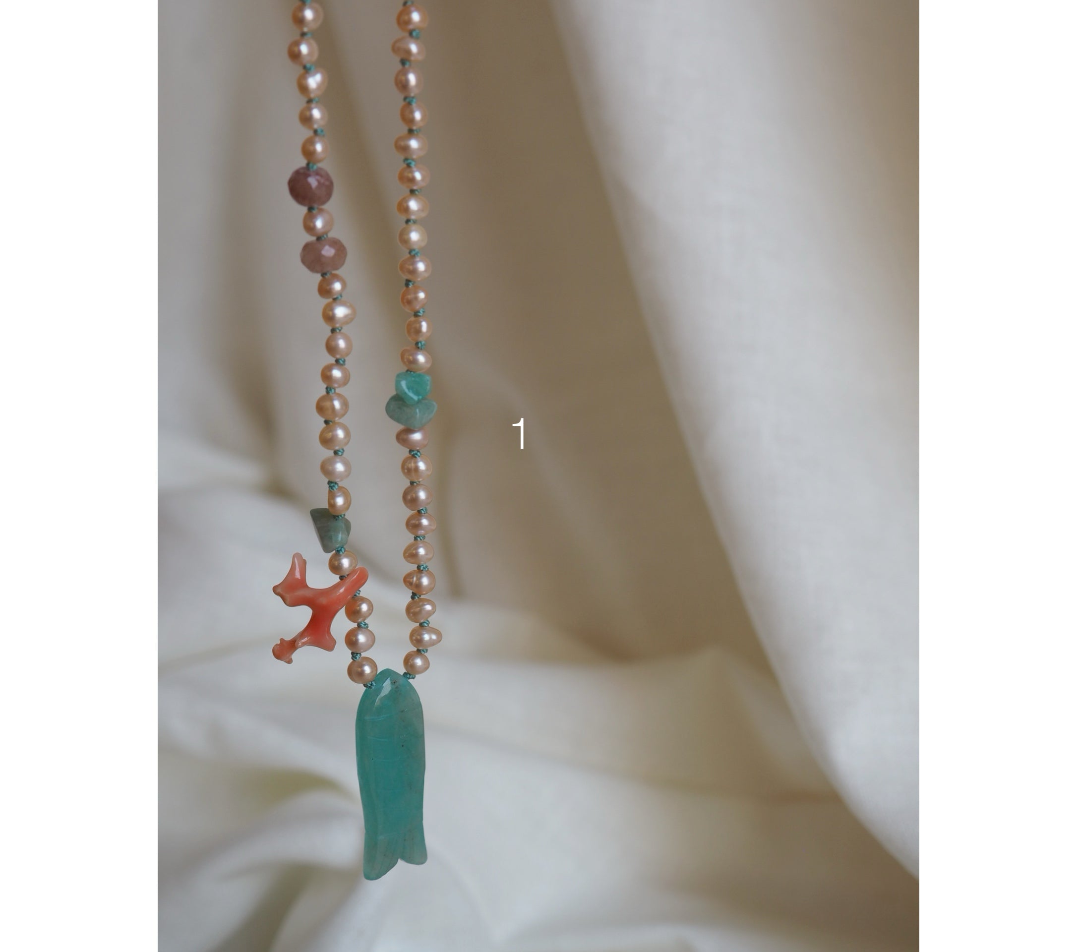 Collana Pesciolina Amazzonite