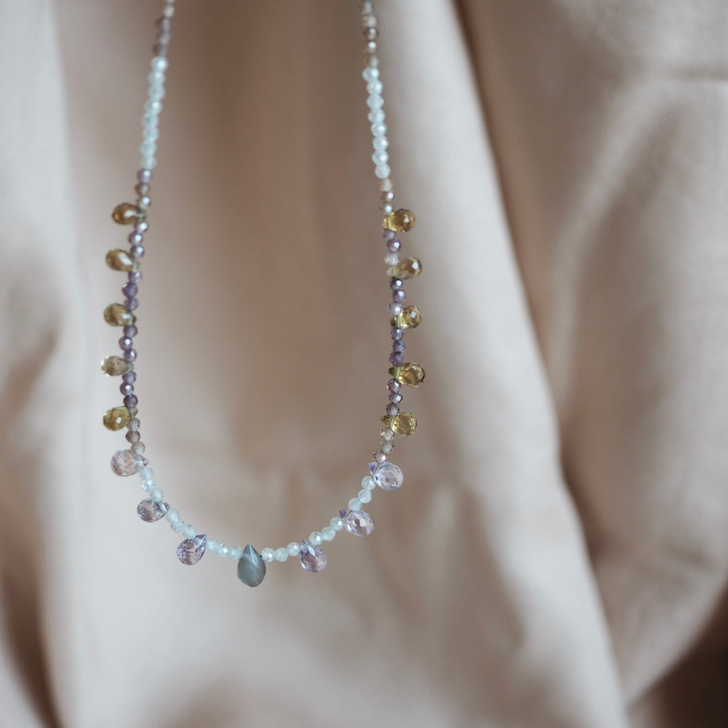 Collana Goccioline Nebbia dorata