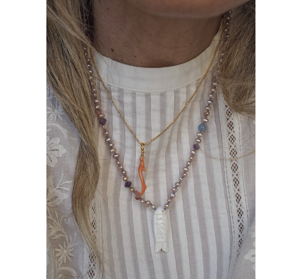 Collana Pesciolina Madreperla