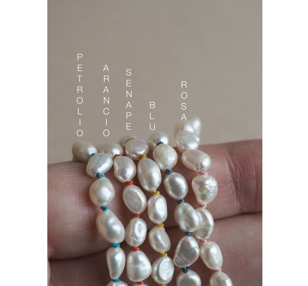 Collana Nodini Perle