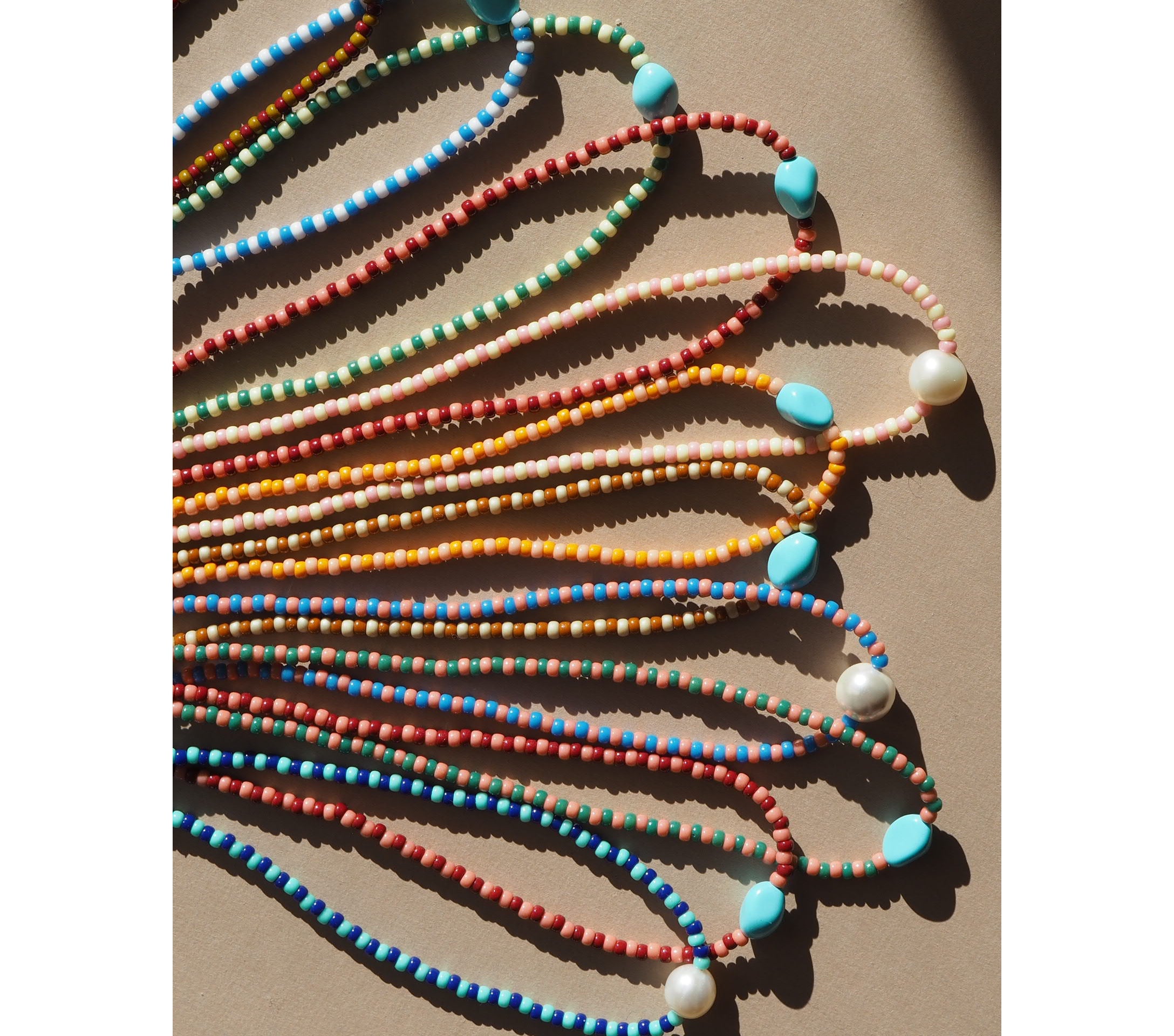 Collana PoP Righette Perla