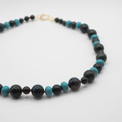 Collana Nodini crisocolla