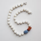 Collana Nodini pietra di luna bianca