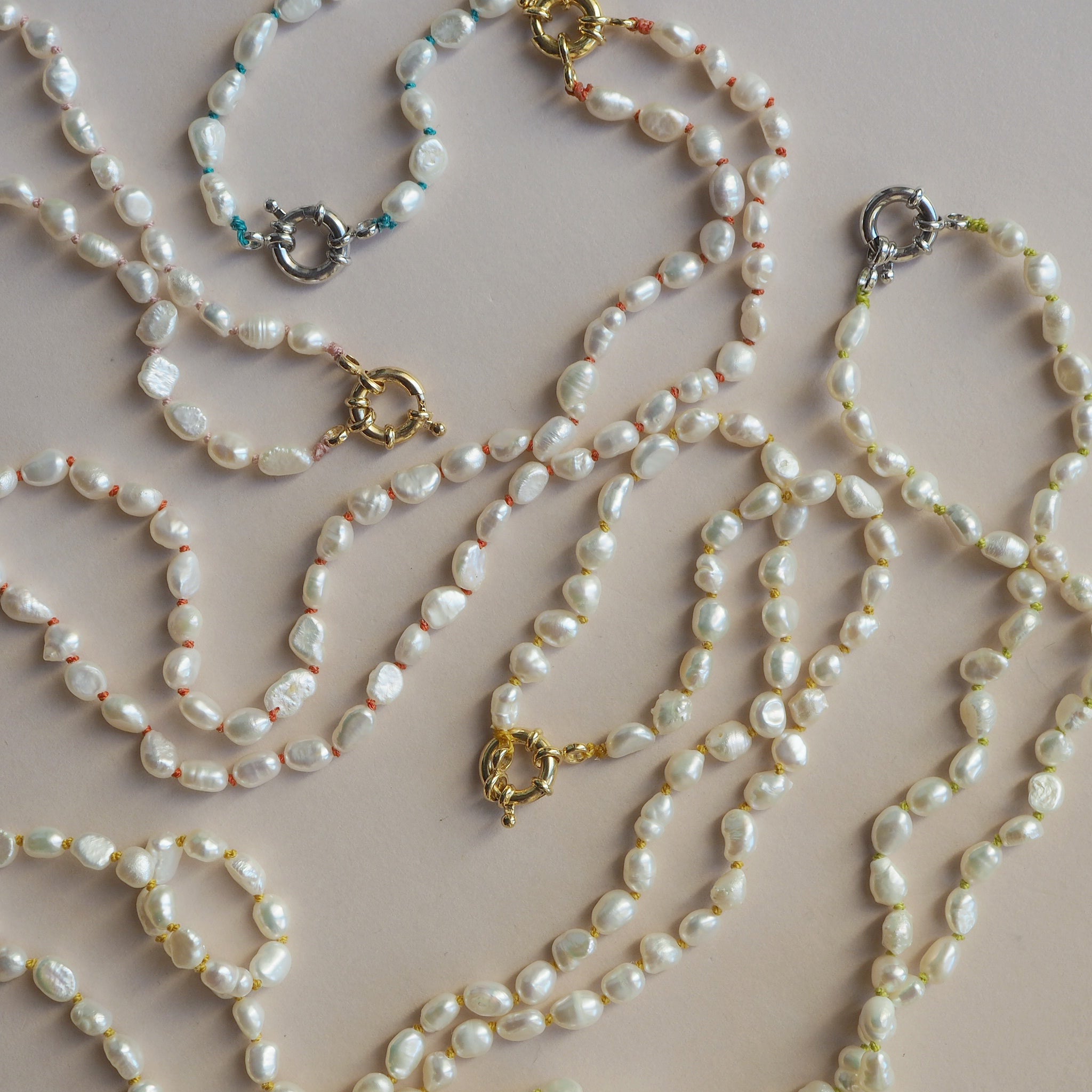 Collana Nodini Perle