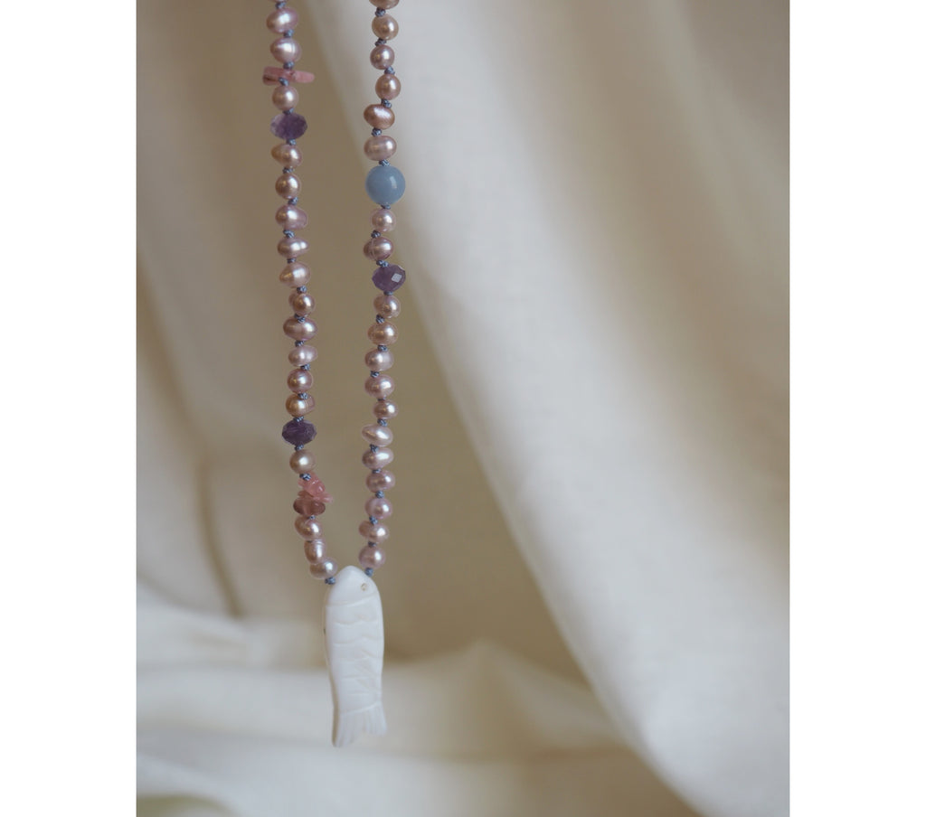 Collana Pesciolina Madreperla