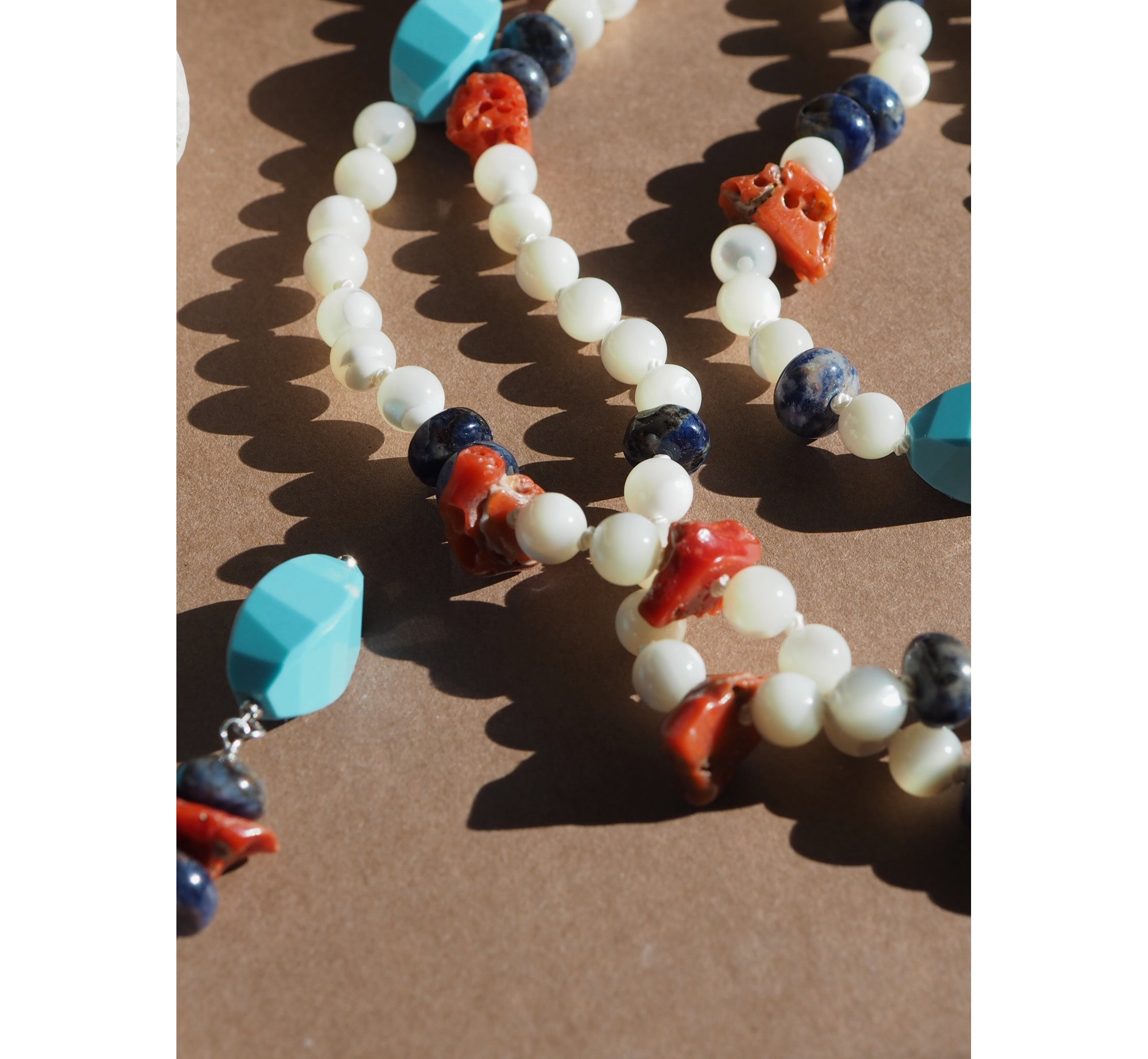 Collana Nodini Madreperla