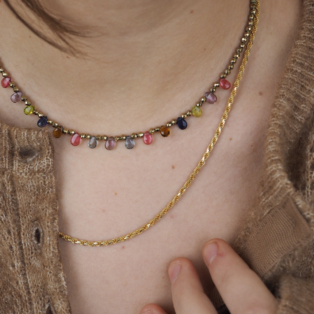 Collana Goccioline Ematite