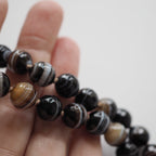 Collana Nodini Agata Botwsana nera