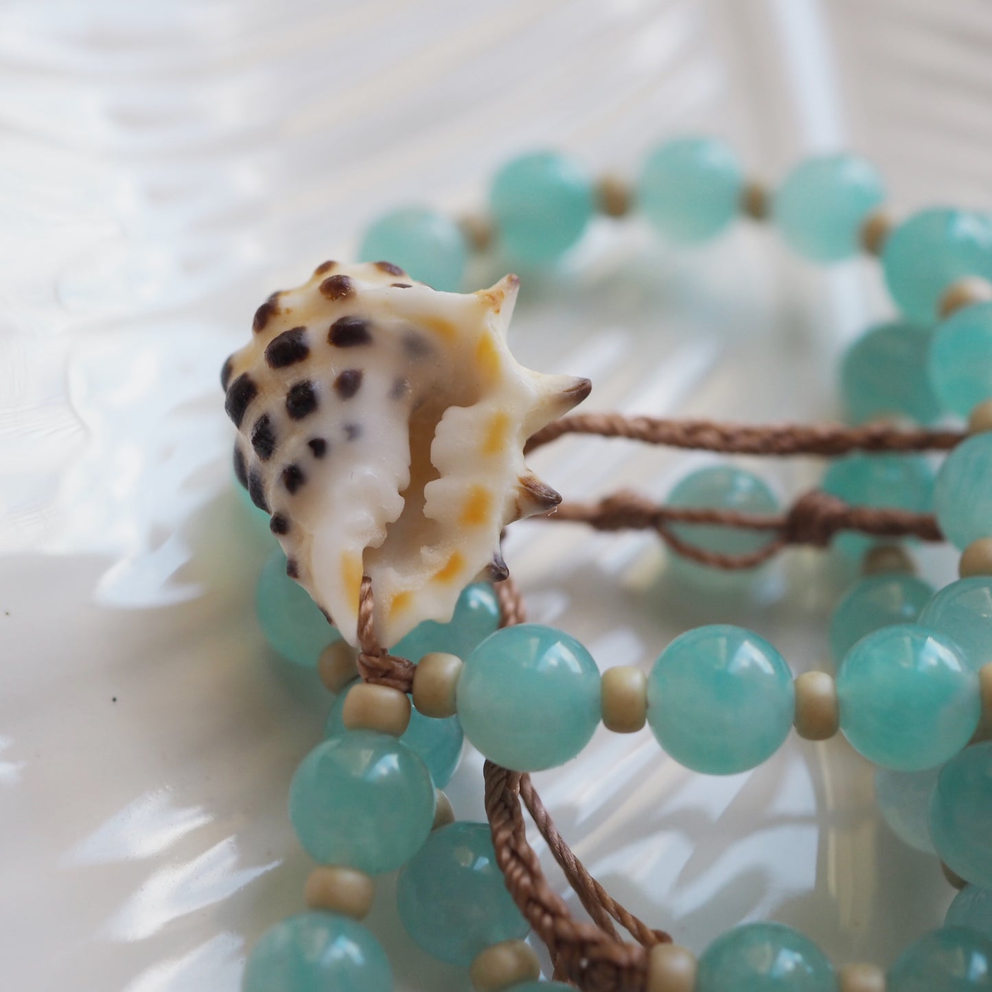 Collana Shellina Amazzonite