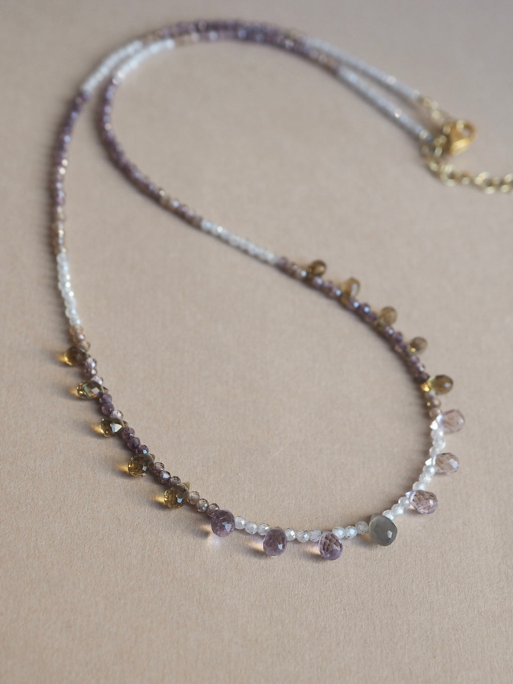 Collana Goccioline Nebbia dorata