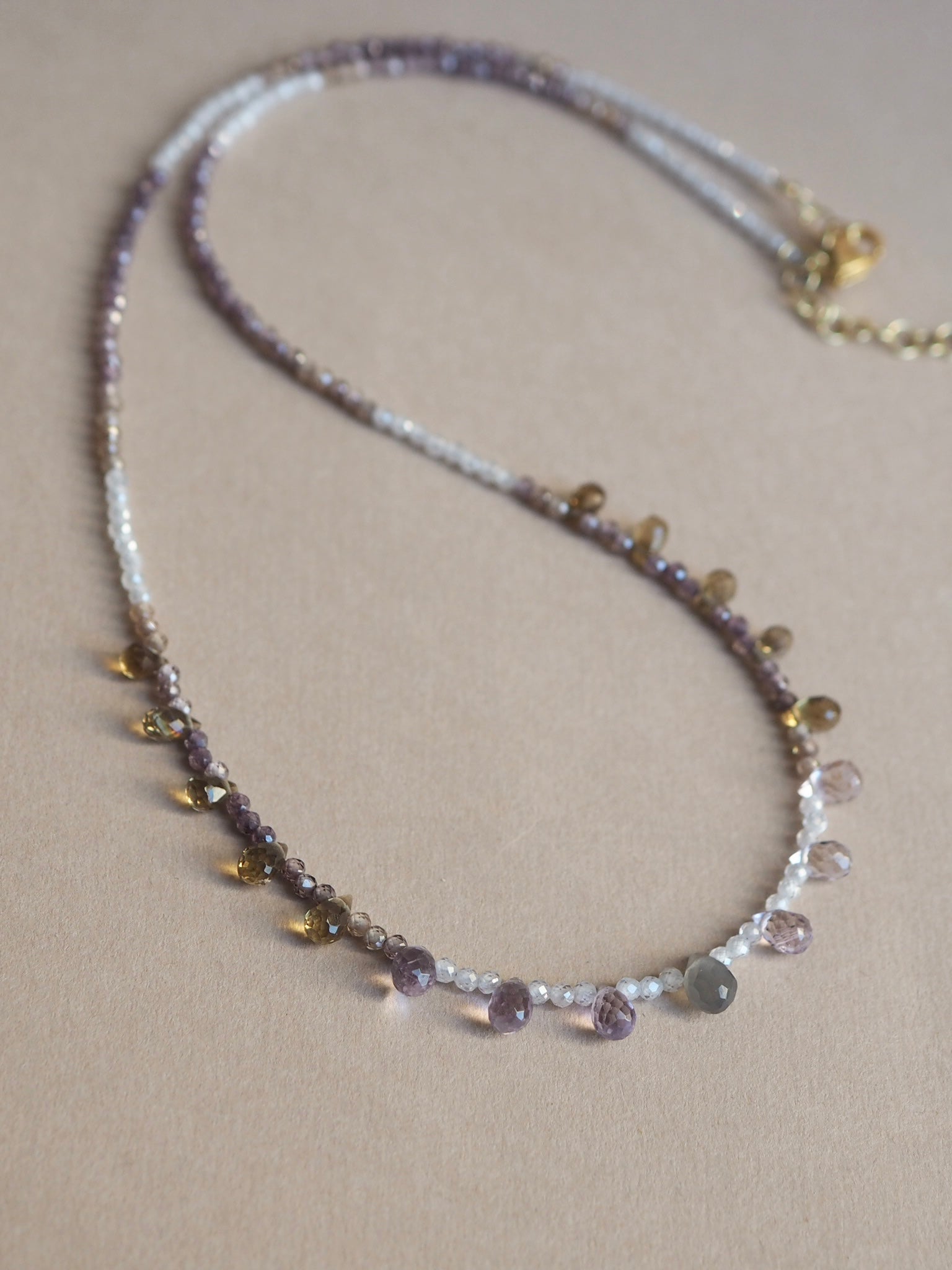 Collana Goccioline Nebbia dorata