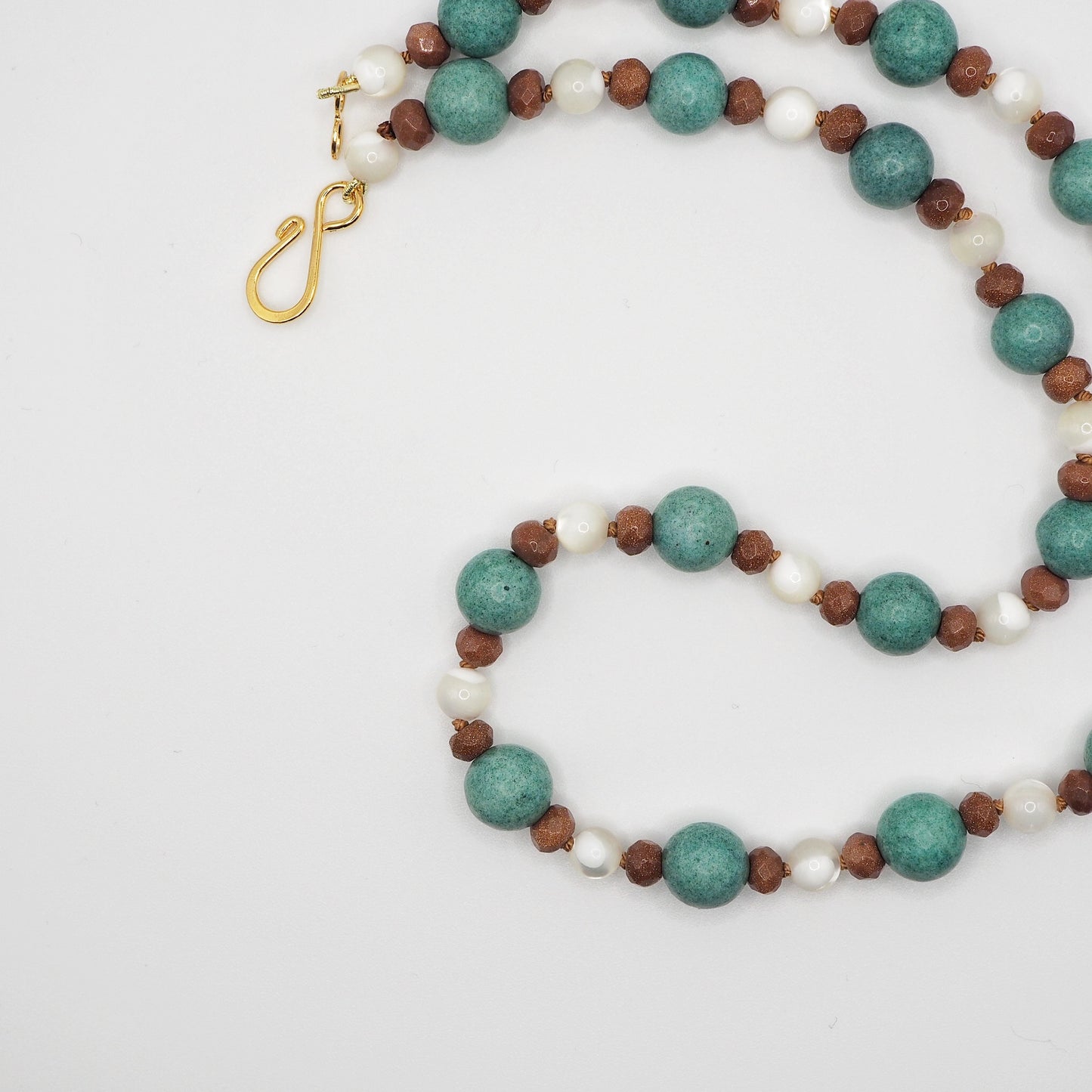 Collana Nodini turchese madreperla