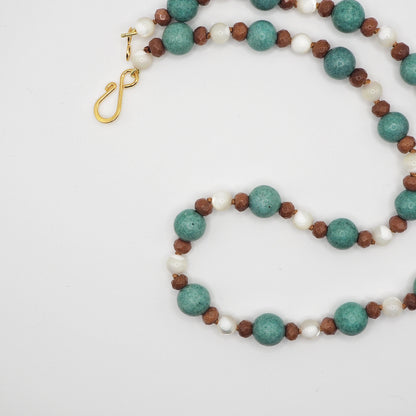 Collana Nodini turchese madreperla