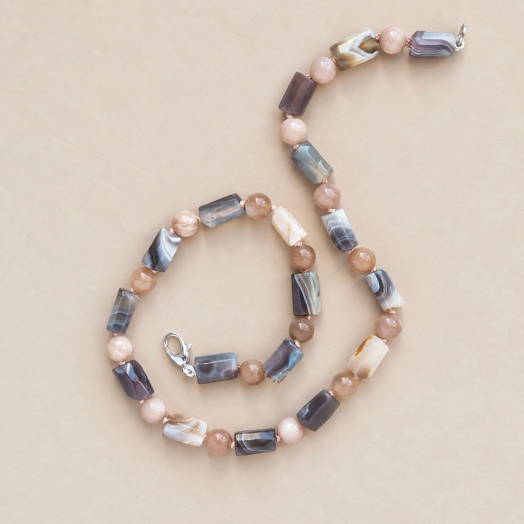 Collana Nodini Ardesia