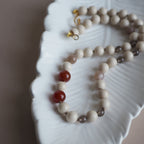 Collana Nodini Diaspro fossile