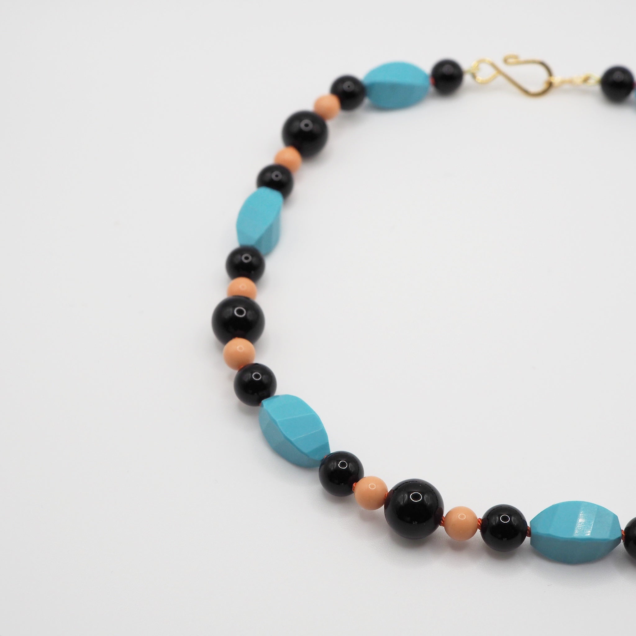 Collana Nodini onice turchese