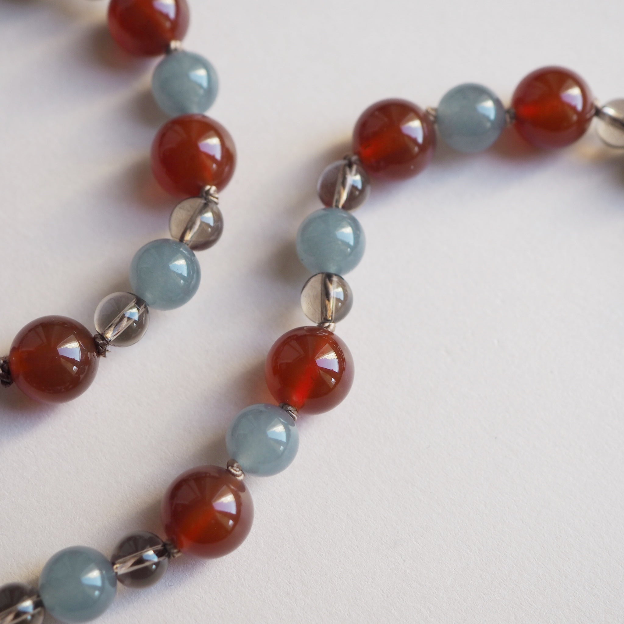 Collana Nodini Corniola Avventurina