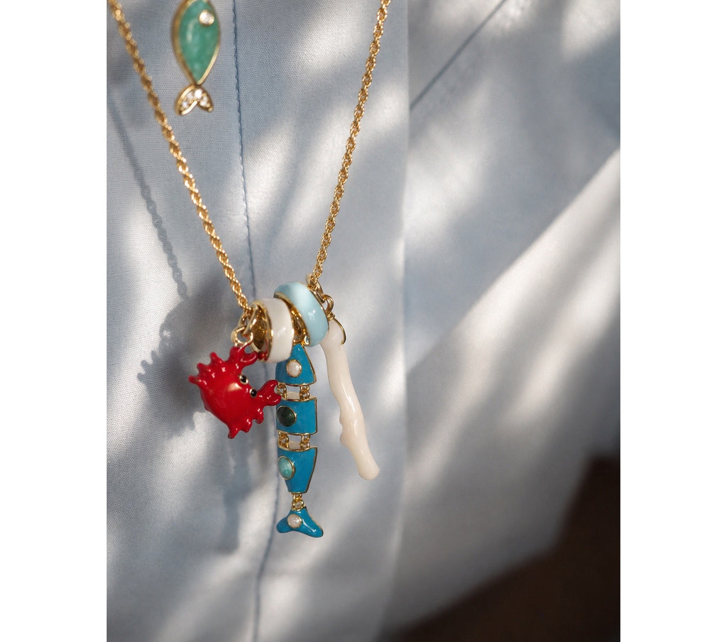Charm Pesce smaltato