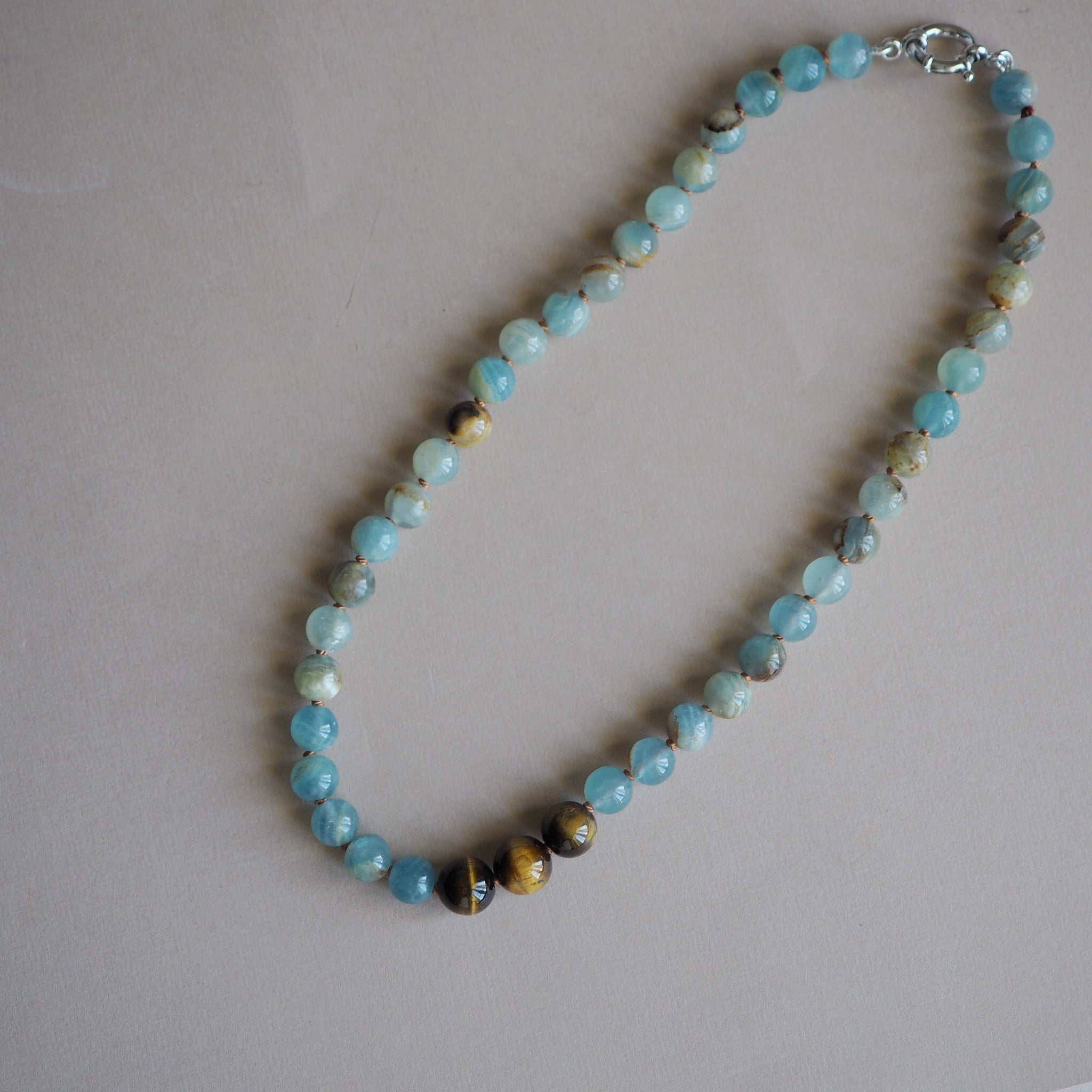Collana Calcite azzurra