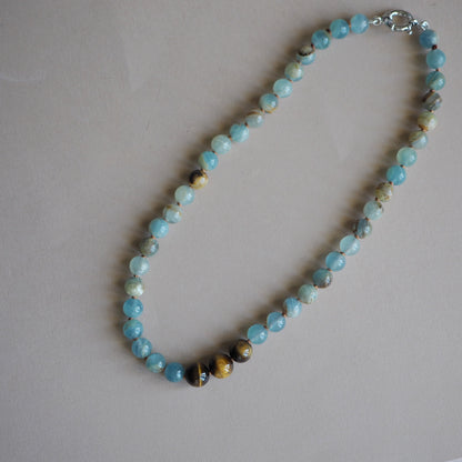 Collana Calcite azzurra