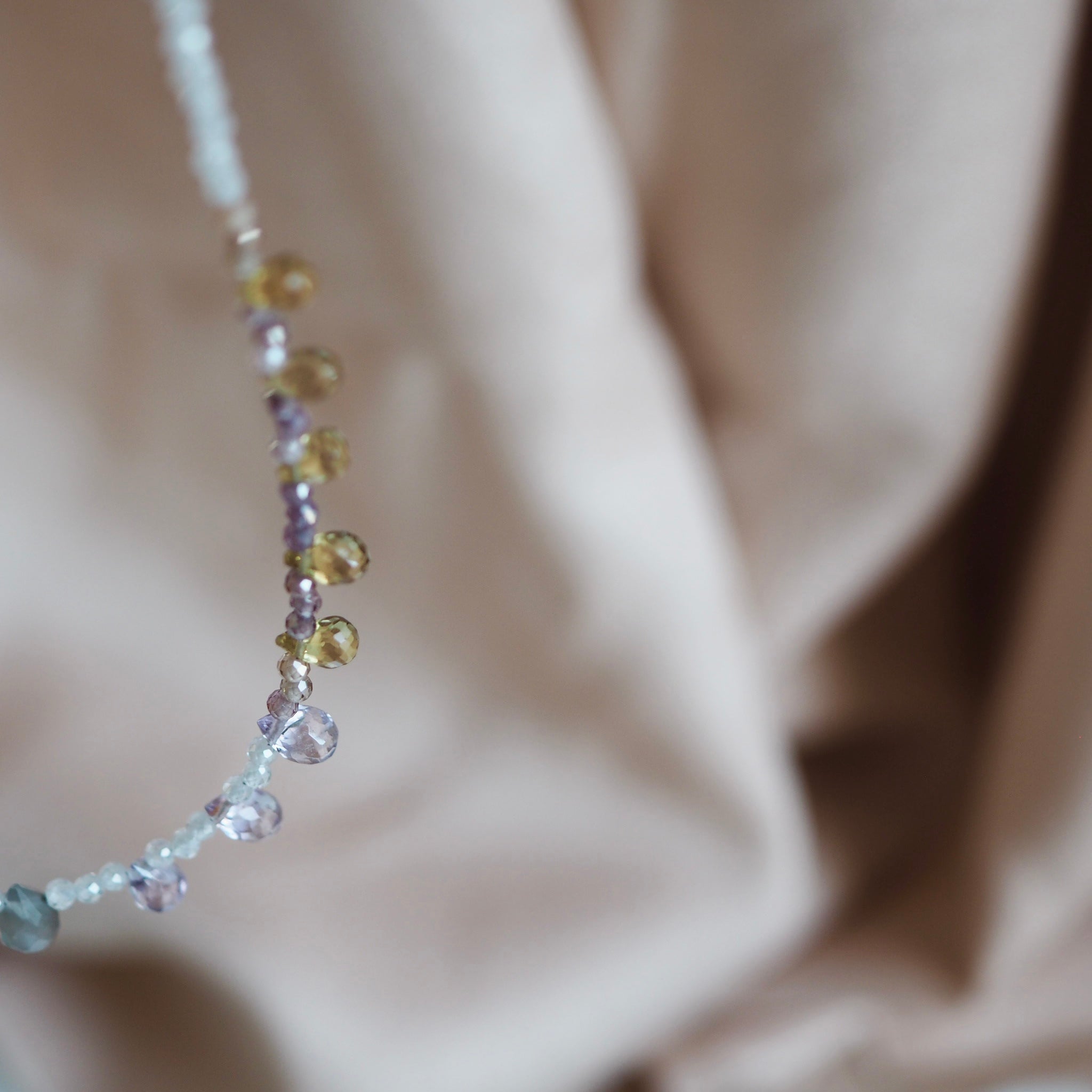 Collana Goccioline Nebbia dorata