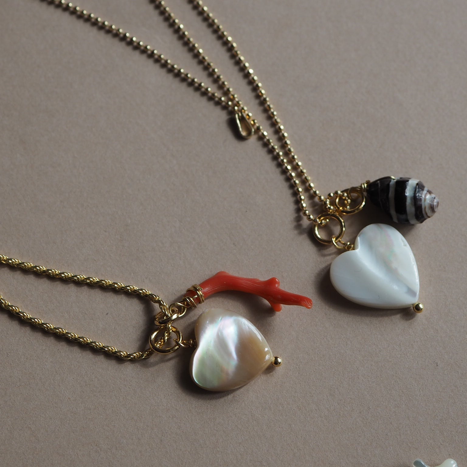 Charm Cuore Madreperla