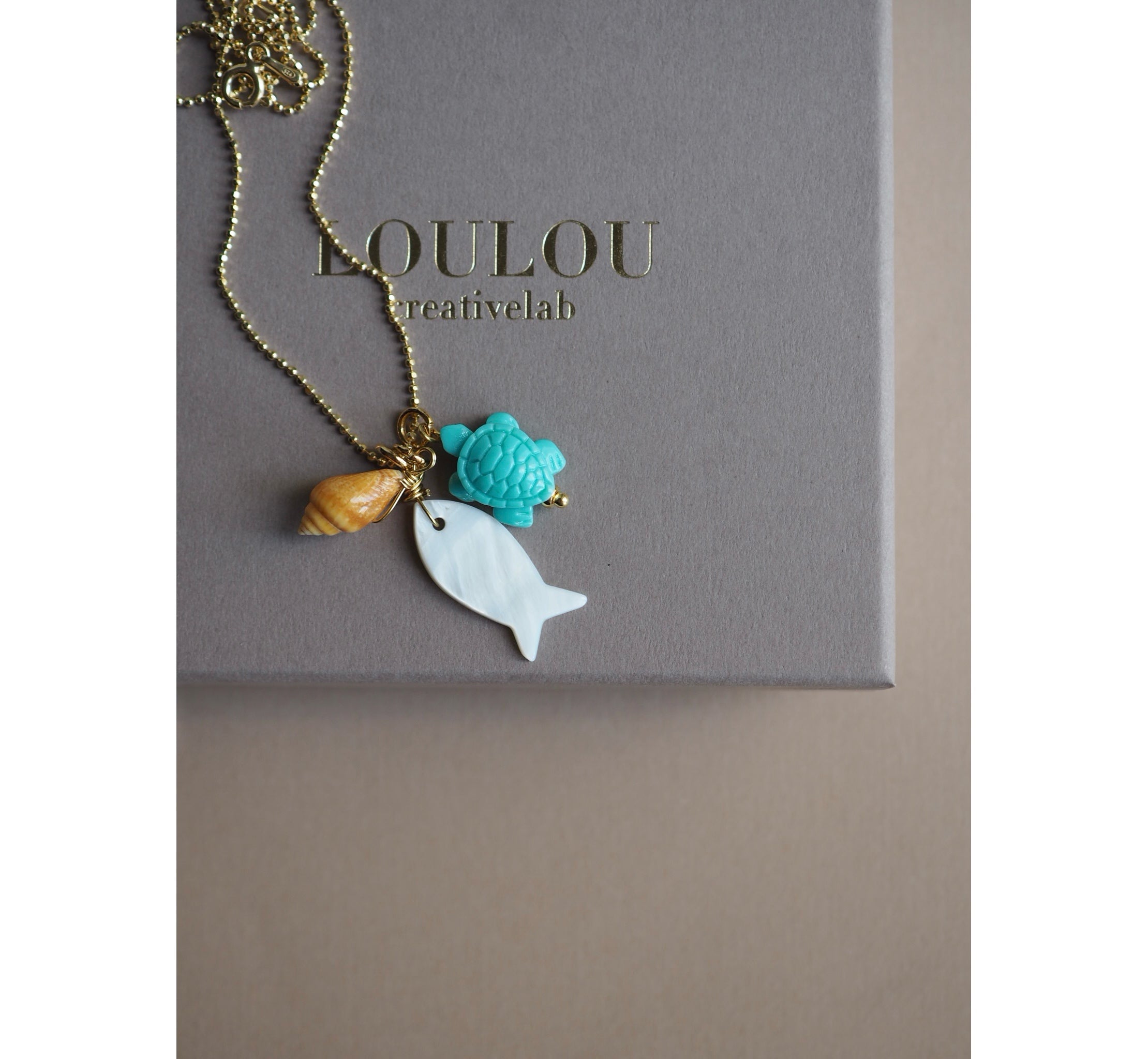 Charm Pesce Madreperla