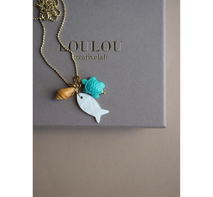 Charm Pesce Madreperla