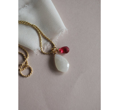 Charm Pendente pietra di luna