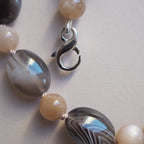 Collana Nodini ovali botswana