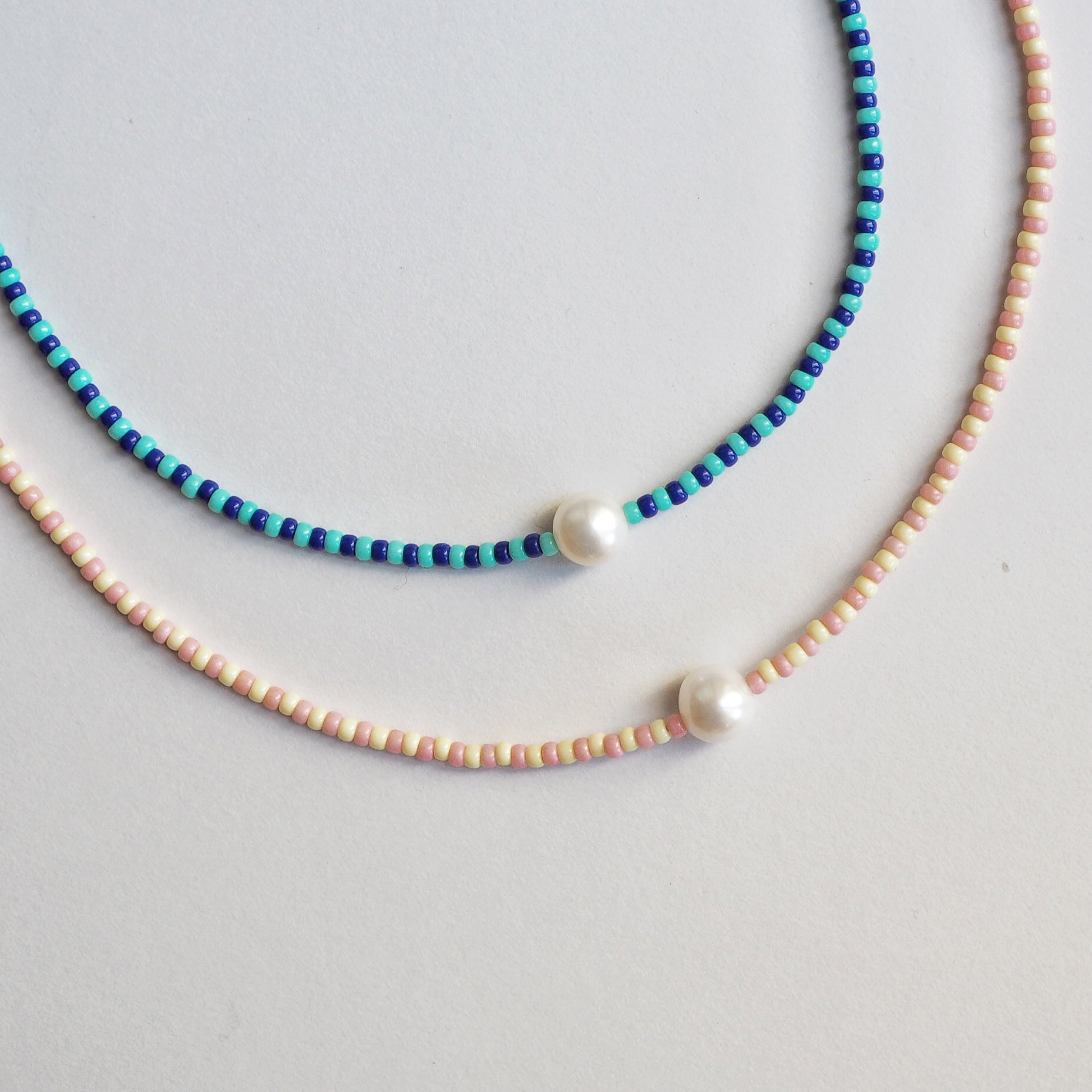 Collana PoP Righette Perla