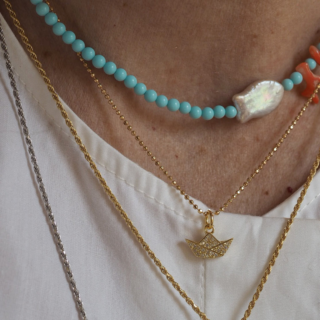 Charm Barchetta zirconi