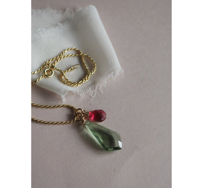 Charm Pendente Quarzo verde