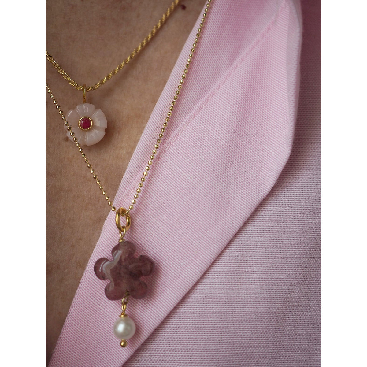 Charm Fiore Perla