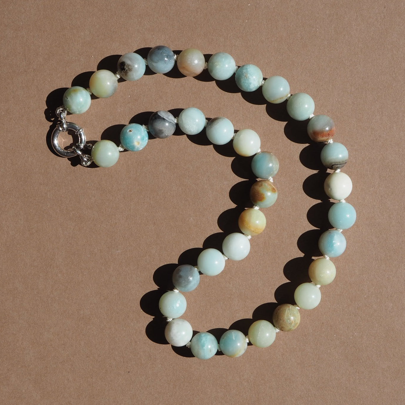 Collana Nodini amazzonite