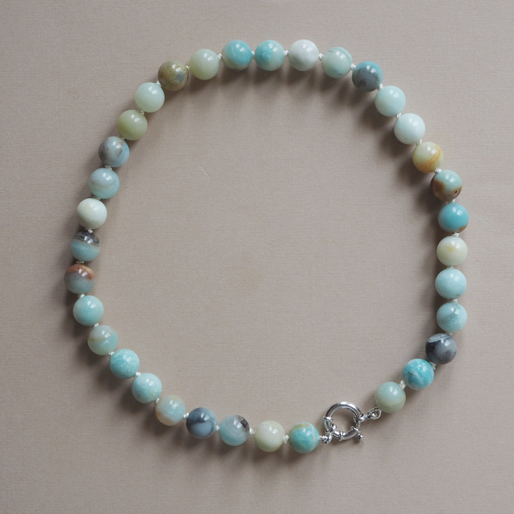 Collana Nodini amazzonite