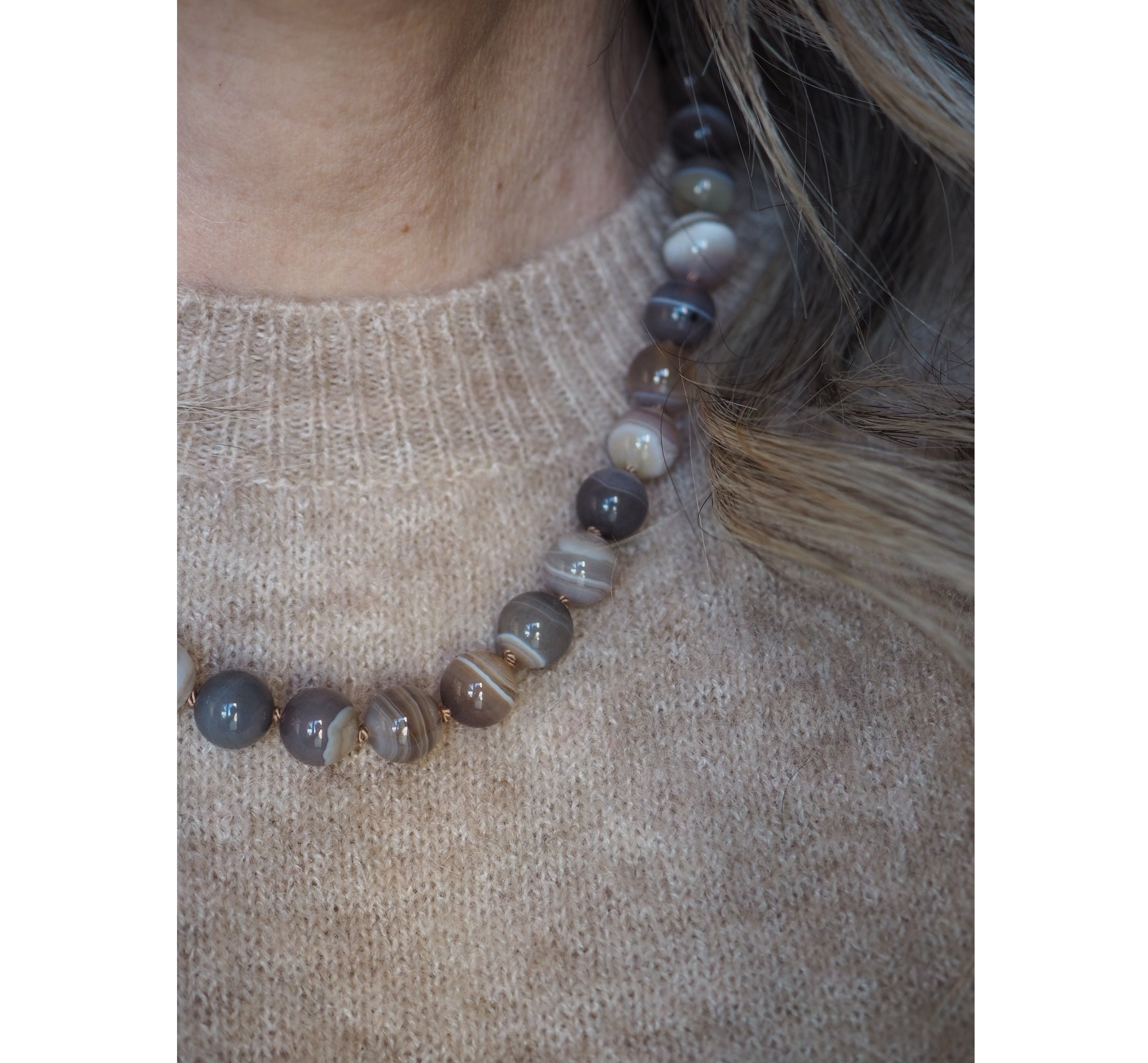 Collana Nodini Botswana nude