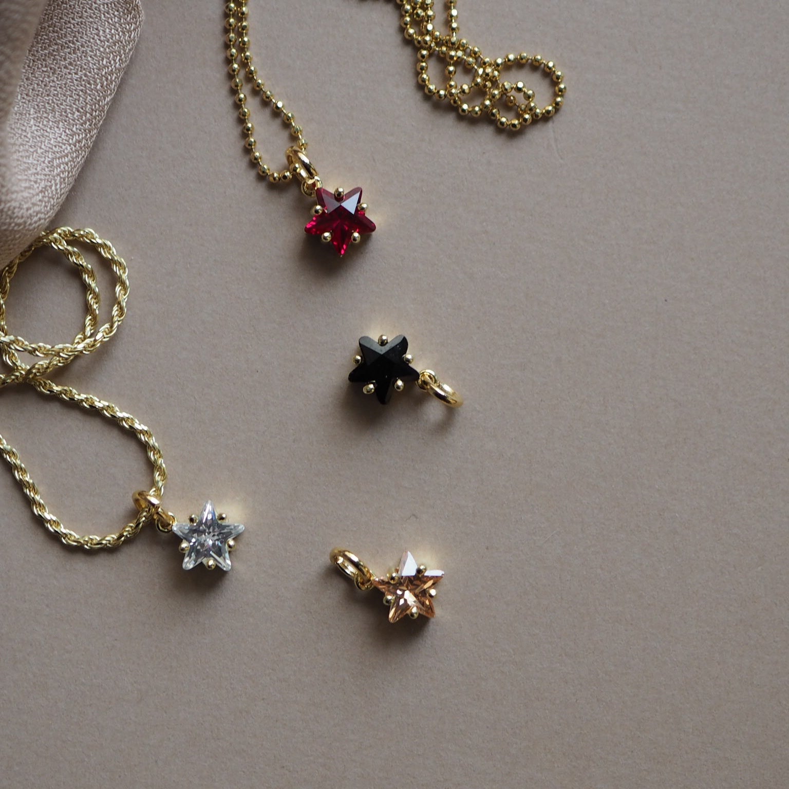 Charm Stella zircone Gold